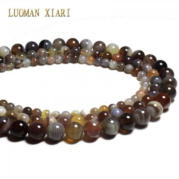 LUOMAN XIARI  Natural AAA+ Fine Persian Onyx Agate Stone Beads For Jewelry Making DIY Bracelet Necklace  6/8/10 mm Strand 15