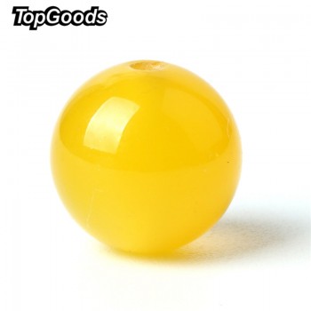 TopGoods AAA Natural Yellow Agate Beads Round Loose Onyx Bead 6/8/10mm 15 Yellowish Gemstone For DIY Fine Bracelet Jewelry
