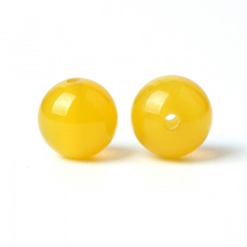 TopGoods AAA Natural Yellow Agate Beads Round Loose Onyx Bead 6/8/10mm 15 Yellowish Gemstone For DIY Fine Bracelet Jewelry