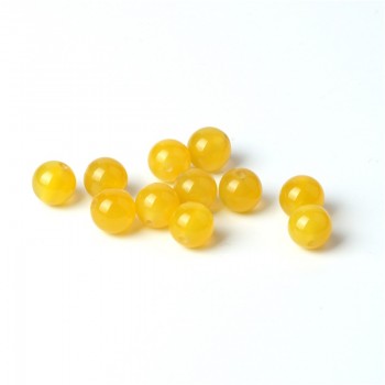 TopGoods AAA Natural Yellow Agate Beads Round Loose Onyx Bead 6/8/10mm 15 Yellowish Gemstone For DIY Fine Bracelet Jewelry
