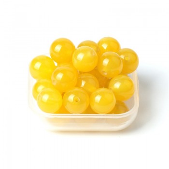 TopGoods AAA Natural Yellow Agate Beads Round Loose Onyx Bead 6/8/10mm 15 Yellowish Gemstone For DIY Fine Bracelet Jewelry
