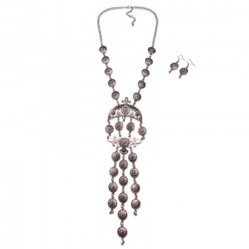 Ztech Collar Coin Necklace amp; Pendant Vintage Crystal Maxi Choker Statement Collier female Boho Big Fashion Women Jewellery Gifts