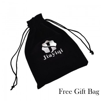 Jiayiqi Fashion Black Genuine Leather Bracelet Black Stainless Steel Clasp Multi Layer Braid Rope Chain Wristband Vintage Gifts