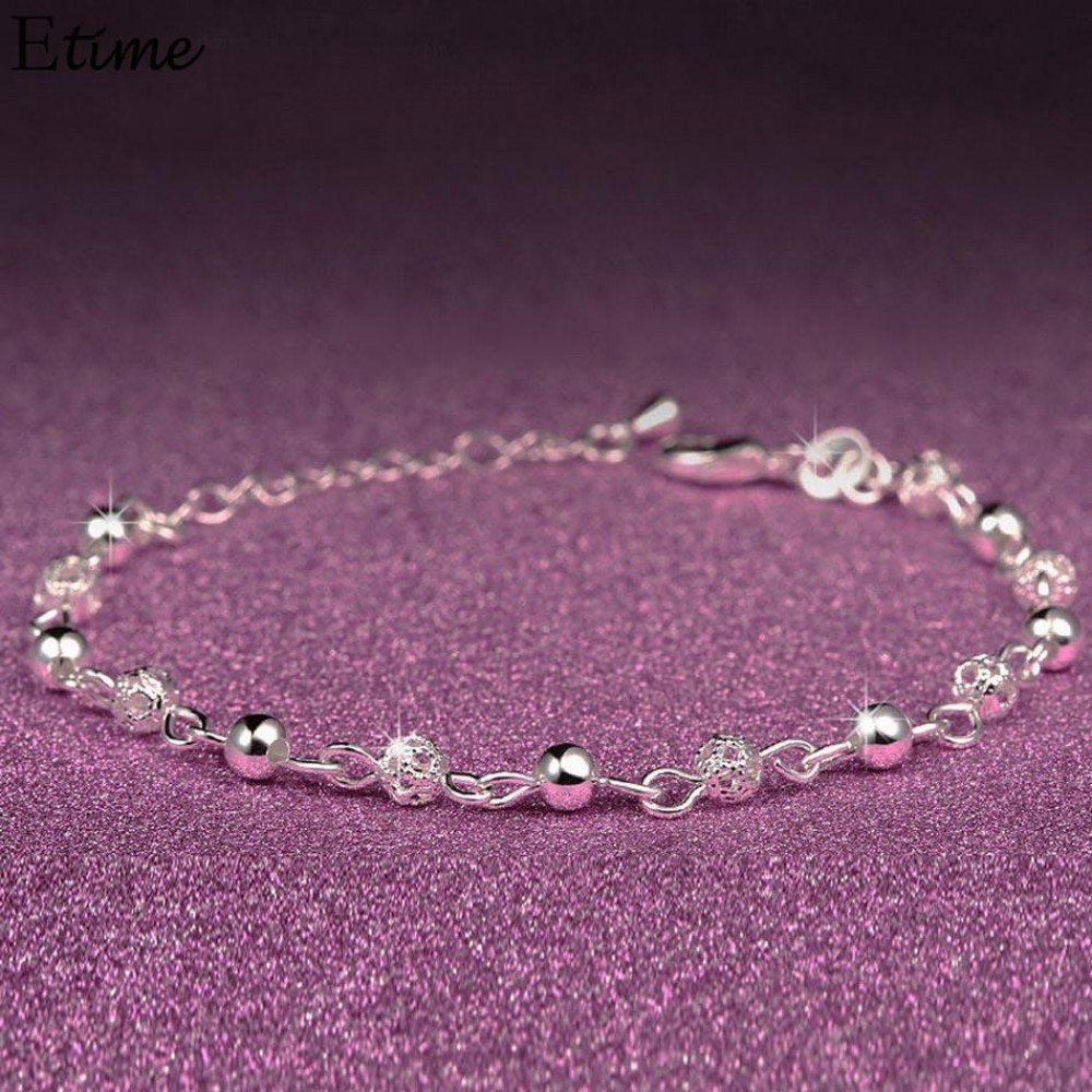 FANALA Bracelets For Women Bangle Silver Color Link Chain Cuff Charm Bracelets Jewelry Gift Bracelet Men Armbanden Voor Vrouwe