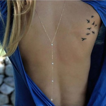 New Fashion Punk 2018 Necklace Back Necklace Simple Crystal Back Necklace Necklace Lady Wholesale Sales Colar Feminino
