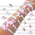 5pcs/set Fashion Children Lovely Animal Unicorn Bracelet Wristband Kids Mix Styles Charm Birthday Party Festival Gift Bracelets