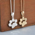 Fashion Cute Pets Dogs Footprints Paw Chain Pendant Necklace Necklaces amp; Pendants Jewelry for Women long silver gold necklace