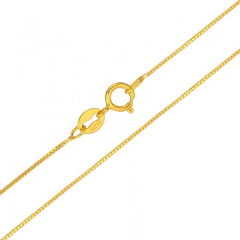18k Pure Gold Necklace Rose White Yellow Genuine Women Fine Simple Slim Thin Chains Hot Sale Matched For Any Pendant trendy new