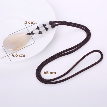 Original Natural Agate Necklace Water Drop Pendant Long Chain Bohemia Necklace Pendant Reiki Onyx Charms Lucky Fine Jewelry Gift