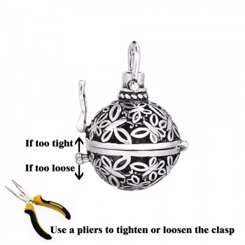 Dropshipping Felt Ball Lava Stone Aromatherapy Antique Vintage Glow Diffuser Necklace Locket Necklace for Perfume Essential Oil