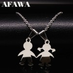 Family Boys Girls Stainless Steel Necklaces Mama Necklace amp; Pendants For Women Men Kids Jewelry colares feminino masculino N2504