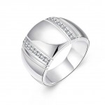 Jemmin 925 Sterling Silver Woman/ Man Lovers Ring CZ Crystal Wedding Engagement Wholesale Fashion Finger Rings Jewelry