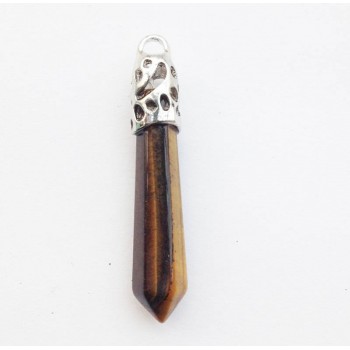 Natural Hexagonal Pointed Reiki Chakra Pendant Beads Healing Jewelry For Necklace Jewelry Making