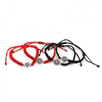 Lucky  Red Black String Thread  Bracelets Blue Turkish Evil Eye Charm Women Handmade  Jewelry As Gift