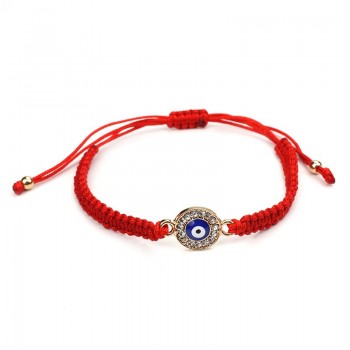 Lucky  Red Black String Thread  Bracelets Blue Turkish Evil Eye Charm Women Handmade  Jewelry As Gift