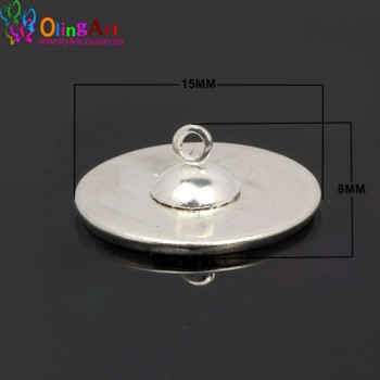 OlingArt 6pcs/lot 24mm /30mm Glass Pendant glass bottle vial necklace Vintage Mini Wish Bottle Necklace Jewelry DIY Women Gift