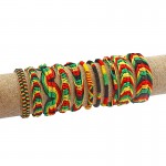 1pcs Rasta Friendship Bracelet Wristband Cotton Silk Reggae Jamaica Surfer Boho Adjustable Jewellery