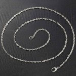10pcs/lot Width 2mm Silver Stainless Steel Snake Chain Necklace With Lobster Clasp Twist Chain DIY Necklace 61.5cm