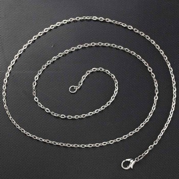 10pcs/lot Width 2mm Silver Stainless Steel Snake Chain Necklace With Lobster Clasp Twist Chain DIY Necklace 61.5cm