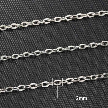 10pcs/lot Width 2mm Silver Stainless Steel Snake Chain Necklace With Lobster Clasp Twist Chain DIY Necklace 61.5cm