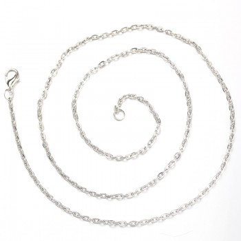 10pcs/lot Width 2mm Silver Stainless Steel Snake Chain Necklace With Lobster Clasp Twist Chain DIY Necklace 61.5cm