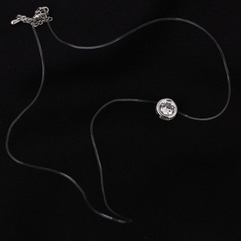 M MISM New Fishing Line Women Necklace Simple Pendant Fashion Jewelry Rhinestone Statement Necklace Invisible Transparent Chain