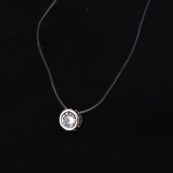 M MISM New Fishing Line Women Necklace Simple Pendant Fashion Jewelry Rhinestone Statement Necklace Invisible Transparent Chain