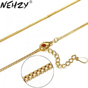 imitation gold Colour necklace necklace boxes high quality jewelry classic temperament female chain length 40CM + 4CM