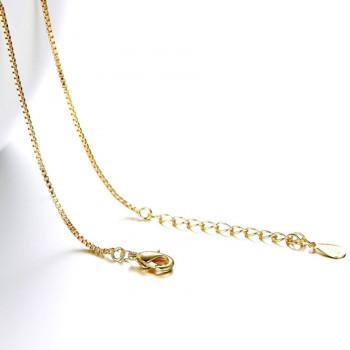 imitation gold Colour necklace necklace boxes high quality jewelry classic temperament female chain length 40CM + 4CM