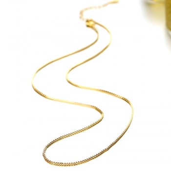 imitation gold Colour necklace necklace boxes high quality jewelry classic temperament female chain length 40CM + 4CM