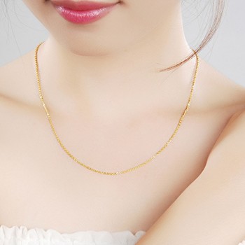 imitation gold Colour necklace necklace boxes high quality jewelry classic temperament female chain length 40CM + 4CM