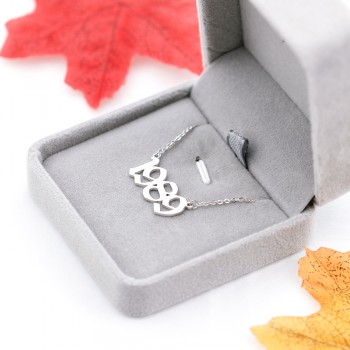 Women Men Custom Jewelry Personalized Old English Number Necklaces Wedding Anniversary Day Date Chain Pendant Birthday Gift BFF