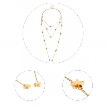 2018 Multi Women star Gold Chain coin Choker Necklace chocker Jewelry collana Bijoux Femme Joyas mujer Collier ras du cou