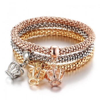 Modyle 2018 Wedding Gold Color Bracelets amp; Bangles Bracelet for Women Metal Chain Bracelet Fashion Jewelry