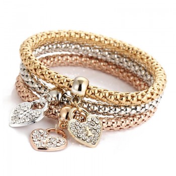 Modyle 2018 Wedding Gold Color Bracelets amp; Bangles Bracelet for Women Metal Chain Bracelet Fashion Jewelry