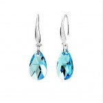 2016 Luxury brincos long earring blue/white/champagne artificial cristal Water drop type drop earrings for women fashion jewelry