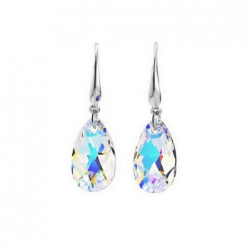 2016 Luxury brincos long earring blue/white/champagne artificial cristal Water drop type drop earrings for women fashion jewelry