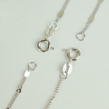 Pure 925 Sterling Silver Chain Necklace 1.8mm Wide Flat Curb Necklace Women Men Girls Boys Jewelry Italy Collier Colier Ketting