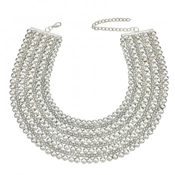 UKEN Metal Beads Chunky Maxi Necklaces For Women 2018 Fashion Choker Collar Statement Necklace Vintage Jewelry Wedding Party