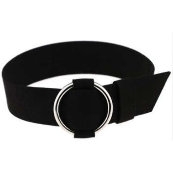 QIMING Sexy Leather Choker Necklace Women Harajuku Kawaii Silver Metal Fashion Turkish Jewelry Punk Gothic Necklace For Girls