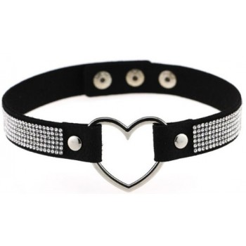 QIMING Sexy Leather Choker Necklace Women Harajuku Kawaii Silver Metal Fashion Turkish Jewelry Punk Gothic Necklace For Girls