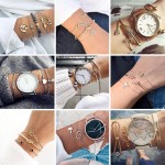 HuaTang Bohemian Layered Map Crown Arrow Bracelets Geometirc Gold Leaves Bangle Set Alloy Chain Bangles Bracelet Jewelry