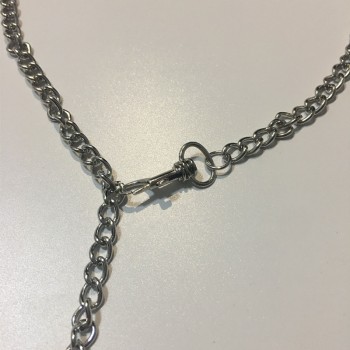 2019 Punk Rock Men Women  Stainless Steel Lock Pendant Choker Unisex Gothic Necklace