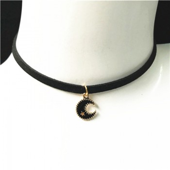 Hot sale retro gothic choker necklace collar punk black velvet suede women short necklace chain jewelry Bijoux wholesale cheap