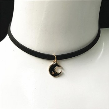 Hot sale retro gothic choker necklace collar punk black velvet suede women short necklace chain jewelry Bijoux wholesale cheap