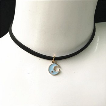Hot sale retro gothic choker necklace collar punk black velvet suede women short necklace chain jewelry Bijoux wholesale cheap