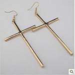 Timlee E101  Free shipping, New  alloy cross drop earrings,Fashion Jewelry Wholesale