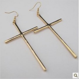 Timlee E101  Free shipping, New  alloy cross drop earrings,Fashion Jewelry Wholesale