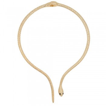 Fashion High Quality Gold Opening Choker Necklace Tribal Female Collar Snake Choker Necklace Jewelry