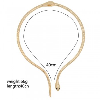 Fashion High Quality Gold Opening Choker Necklace Tribal Female Collar Snake Choker Necklace Jewelry